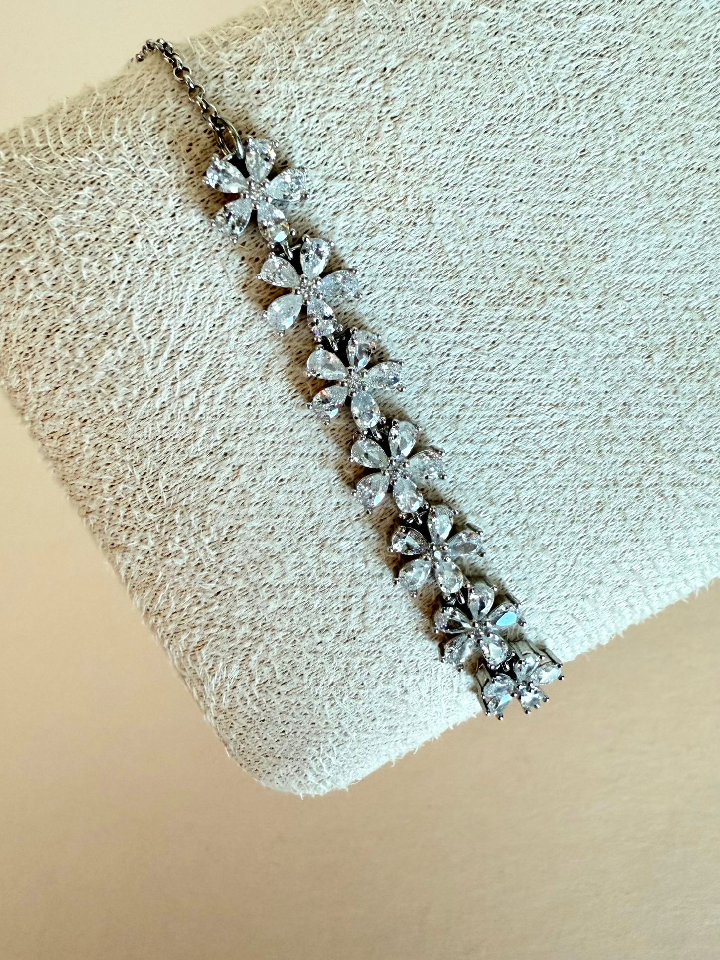 Pulsera Flores Circonias