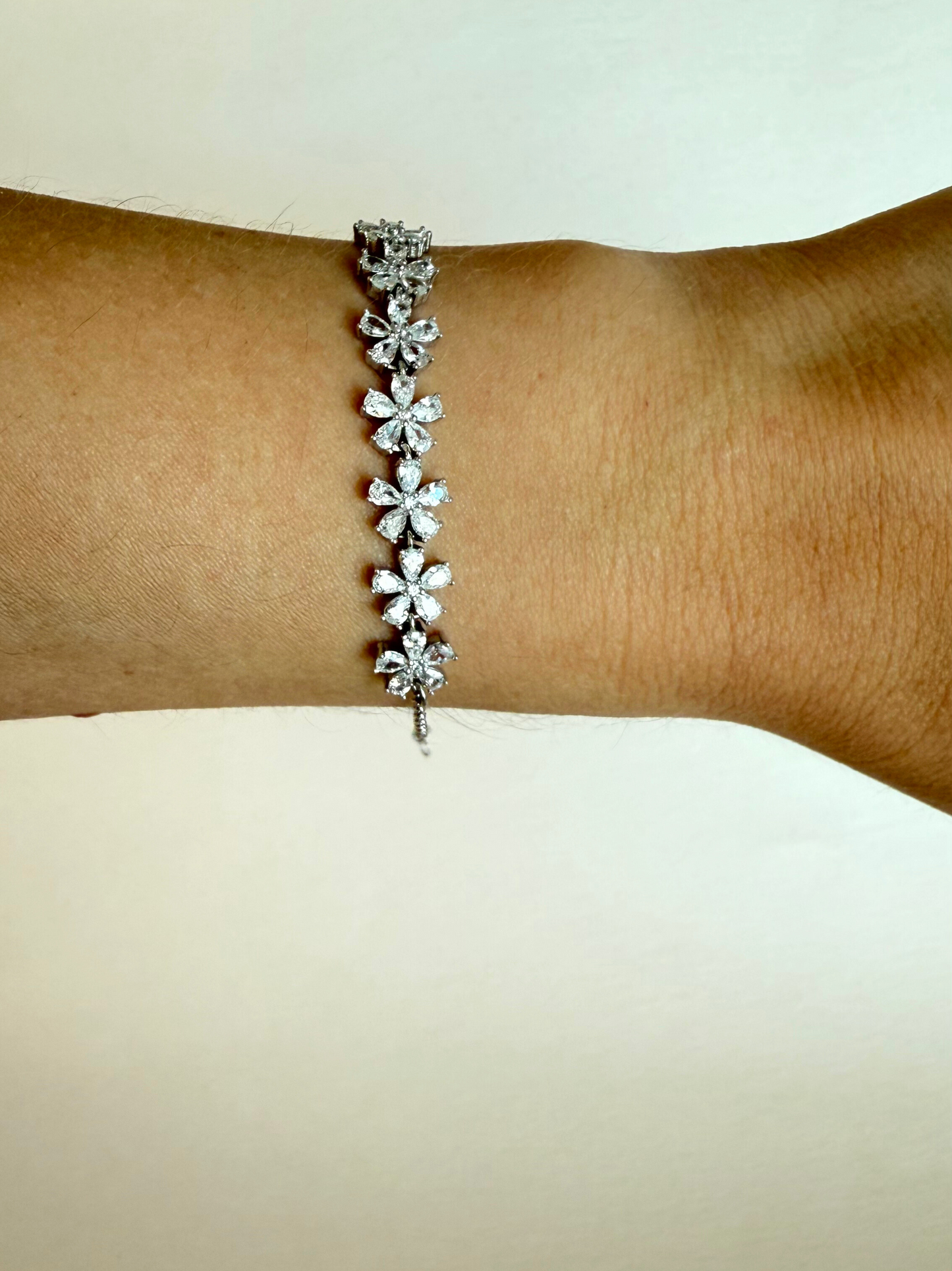 Pulsera Flores Circonias