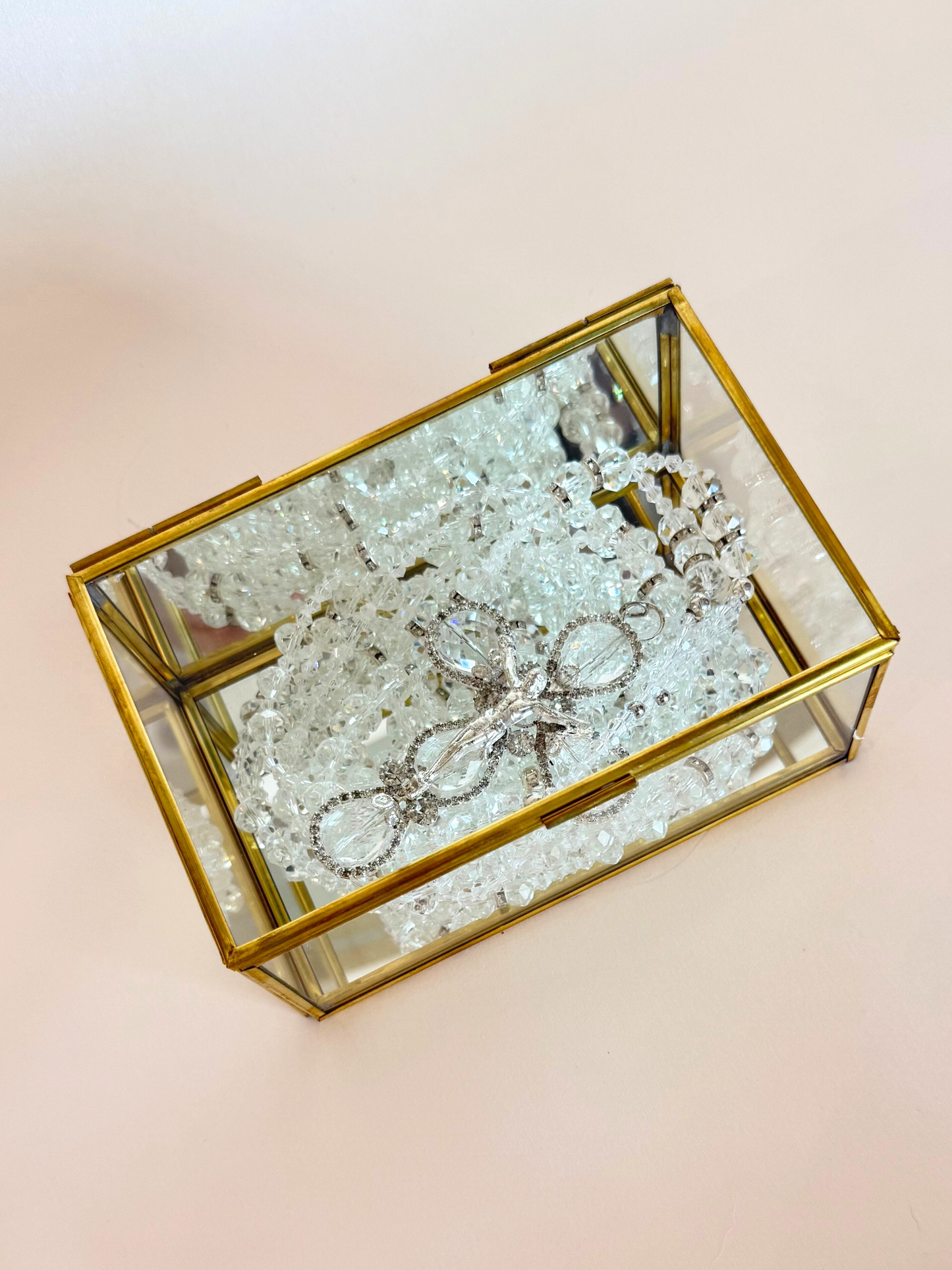 Caja Transparente Rectangular Lazo Mediana