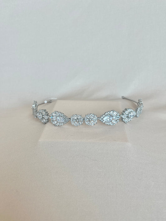 Diadema de Flores con Zirconias Premium C64