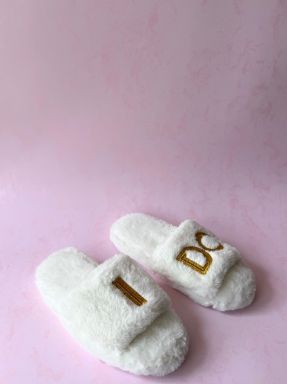 Pantuflas I DO bordadas