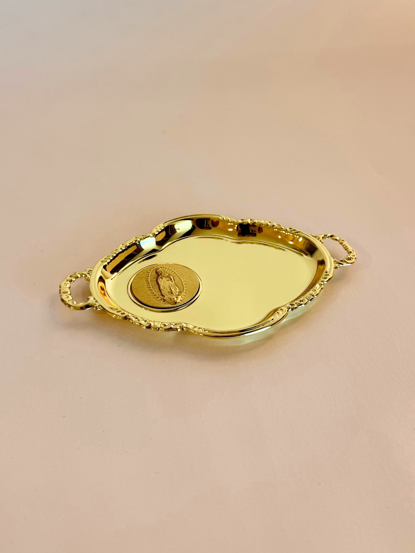 Plato Boda Anillos Dorado